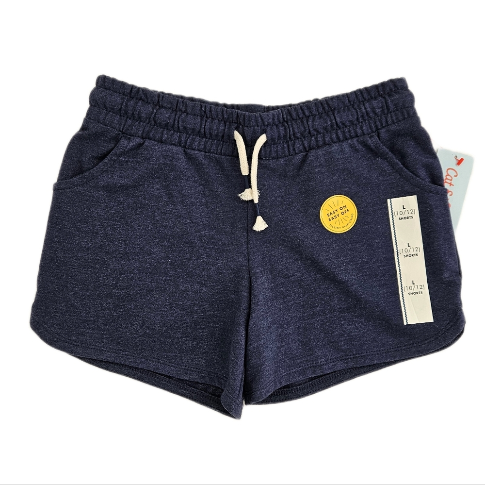 Cat & Jack Girls Navy Blue Shorts Large
